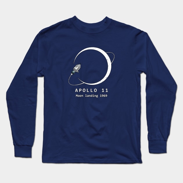 Apollo 11 Moon Landing 1969 Long Sleeve T-Shirt by Jose Luiz Filho